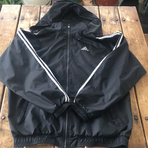 adidas Other - Vintage Black Adidas Windbreaker Jacket/ XL